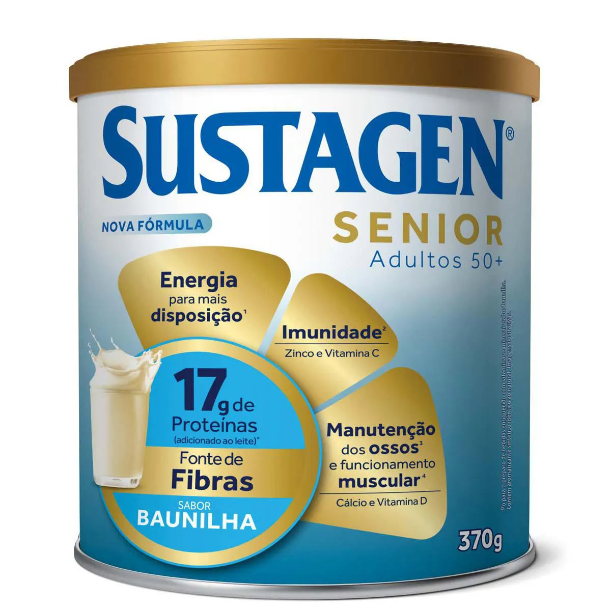 Complemento Alimentar Sustagen Senior Adultos 50+ Baunilha 370g